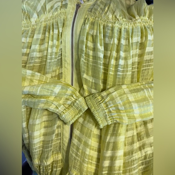 Anthropology Long-Sleeve Zip-Front Mini Dress XS - Picture 6 of 7